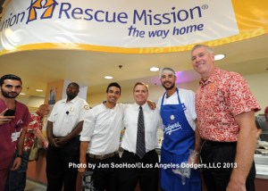 ANDRE ETHIER AT UNION RESCUE MISSION