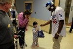 DODGERS YASIEL PUIG VISITS CHILDRENS HOSPITAL LOS ANGELES